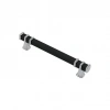 İBİCO-964 ( 12.8CM ) ( YÜZÜK KROM & KULP SİYAH ) ( KARE ) ÇEKMECE KULP*10X5