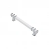 İBİCO-967 ( 12.8CM ) ( YÜZÜK KROM & KULP BEYAZ ) ( KARE ) ÇEKMECE KULP*10X5