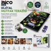 İBİCO İ11-028 ( CAM ) MUTFAK TARTISI TERAZİ ( LCD EKRAN ) ( 5KG/1GR ) ( PİLLİ ) (GR/OZ/ML/IB ÖLÇÜM)*40