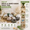 İBİCO İ12-243 ( FİLELİ ) ( RENKLİ MİX ) ( EKO ) MİDYE & DENİZ KABUK VAZO TAŞI*20X10