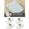 İBİCO İ13-141 ( KARTELALI ) ( 4PCS ) ( TEK BİLYA TEKERLEKLİ ) MOBİLYA EŞYA TAŞIMA APARATI ( 360° ) ( 8KG TAŞIMA KAPASİTE )*20X20