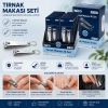 İBİCO İ15-003 ( 2PCS ) ( GRİ ) TIRNAK MAKASI SETİ ( 1-BÜYÜK & 1-KÜÇÜK )*12X30