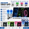 İBİCO İ18-021 ( 2PCS ) ( ELMAS KESİM PRİZMA MODEL & ŞEFFAF ) SİBOP IŞIK ( PİLLİ ) (BİSİKLET & MOTOR & ARAÇ)(HAREKET SENSÖRLÜ)*50X10