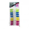 İBİCO İ21-038 ( 10PCS ) ( RENKLİ SİLİKON AĞIZ & BAS-AÇ ) ( ŞEFFAF PLASTİK ) MANDAL*12X12