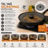 İBİCO İ22-419 ( KULPLU ) ( 29CM ) TEL YAĞ SIÇRATMAZ ( METAL ÇERÇEVE )*12X12