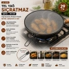 İBİCO İ22-422 ( SİYAH ) ( SAPLI ) ( 29CM ) TEL YAĞ SIÇRATMAZ ( METAL ÇERÇEVE & SAP ) ( SAP=14CM )*12X12
