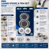 İBİCO İ22-427 ( 4PCS ) LAVABO SÜZGEÇ & TIPA SETİ ( 2 BOY SÜZGEÇ & 2 BOY PLASTİK TIPA )*12X25
