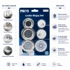 İBİCO İ22-428 ( 6PCS ) LAVABO SÜZGEÇ & TIPA SETİ ( 3AD-METAL + 1AD-PLASTİK SÜZGEÇ &  2AD-PLASTİK TIPA )*12X20