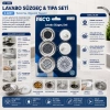 İBİCO İ22-428 ( 6PCS ) LAVABO SÜZGEÇ & TIPA SETİ ( 3AD-METAL + 1AD-PLASTİK SÜZGEÇ &  2AD-PLASTİK TIPA )*12X20