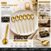 İBİCO İ22-437 ( 6PCS ) ( GOLD ) YEMEK KAŞIK SETİ ( 21CM )*10X10