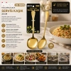 İBİCO İ22-445 ( 25CM ) ( ALTIN & GOLD ) ( METAL ) ( SERVİS KAŞIK )*12X10