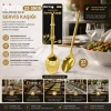 İBİCO İ22-447 ( 27CM ) ( ALTIN & GOLD ) ( METAL ) ( SERVİS KAŞIK )*12X10