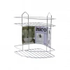 İBİCO K13-018 ( 2 KATLI & ÜÇGEN ) ( KROM ) ( METAL ) BANYO KÖŞELİK & DUŞKABİN RAF*12