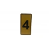 KAPI NUMARASI NO-4 SİLİKONLU YAPIŞKANLI*10X20