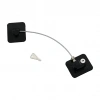 KINETEX KTX-3331 ( SİYAH PLAKA ) ( HALATLI ) EMNİYET KİLİT ( 5X6CM YAPIŞKANLI MONTAJ=2PCS PLAKA ) ( HALAT=18.8CM )*300