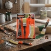 KINETEX KTX-3453 ( 3PCS ) HOBİ FIRÇA & SPATULA SET ( TEL FIRÇA & 50MM SPATULA & KESTİRME FIRÇA )*72