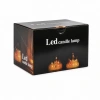 LED CANDLE LAMP YAKUT-13636 ( ORTA BOY= ÇAP:5CM & Y: 12CM ) ( PİLLİ ) LED MUM ( MİKA KRİSTAL PLASTİK )*12X30