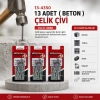 MEDALYAN DL-23 ( 4X60 ) ( 13PCS ) ( BETON ) ÇELİK ÇİVİ ( 18PCS )*12X12