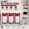MEDALYAN DL-37 ( NO-7 ) ( 30PCS ) DÜBEL BEYAZ & PLASTİK*12X9