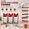 MEDALYAN DL-40 ( NO-4 ) ( 25PCS ) ÇELİK ÇİVİLİ KROŞE*12X9
