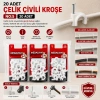 MEDALYAN DL-41 ( NO-5 ) ( 20PCS ) ÇELİK ÇİVİLİ KROŞE*12X9