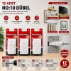 MEDALYAN DL-48 ( NO-10 ) ( 12PCS ) DÜBEL BEYAZ & PLASTİK*12X9