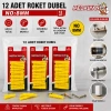 MEDALYAN DL-86 ( 8MM ) ( 12PCS ) ( ROKET ) DÜBEL SARI & PLASTİK*12X10