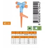 MEDALYAN MD-04 ( 4LÜ & NORMAL ) SPRINK FİSKİYE (KISA MEME)*5X15