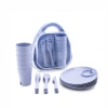 MİENCA MRD-473 CLEAN LİFE KSK-108 PİKNİK SETİ ( 32PCS ) PLASTİK RENKLİ (6-TABAK-6-BARDAK-6-ÇATAL6-KAŞIK-6-BIÇAK+( 2 BÖLMELİ PLS.ÇANTA)*12=K