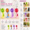 MINI FAN HANDHELD MJ-122 FNX-2026 MİNİ EL FANI ( USB TO TYPC-E ŞARJLI ) ( 3 KADEME HIZ AYAR) ( M.ÜSTÜ AYAKLI ) VANTİLATÖR*168