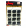 MLS NO-075B ( SİYAH ) ( 4PCS ) YAKA & EŞARP İĞNESİ ( 12Lİ KART )*5X24