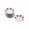 ÖDF ÖZDENFA DF-026 ( KIRMIZI & BEYAZ ) ( PORSELEN ) ÇAY TABAK*12X16