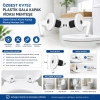 ÖZBEST KV752 ( 2PCS ) ( ÜSTTEN SIKMALI ) ( PLASTİK ) KLOZET KAPAK MENTEŞESİ VİDASI *10X50
