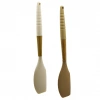 PABLITO HOME PBT-176 ( SİLİKON ) ( SPATULA DÜZ ) ( AHŞAP BAMBU SAP & SİLİKON KILIFLI ) ( 32CM )*24X6