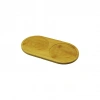 PABLITO HOME PBT-277 ( 2 BÖLMELİ ) ( OVAL ) AHŞAP BAMBU YAĞDANLIK ALTLIK ( MİNİ TEPSİ ) ( 20X10X0.8CM )*240