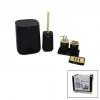 PABLITO HOME PBT-783 ( 6PCS ) KARE BANYO SETİ & TAKIMI (BAMBU DETAYLI) (ÇÖP KOVA-FIRÇALIK-SIVI&KATI SABUNLUK-DİŞ FIRÇALIK-STAND )*4=K