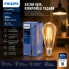 PHILIPS-346758 00 COREPRO ST64 ( 2700K & E27 ) ( 7W = 60W & E27 ) ( LED FİLAMENT & RUSTİK AMPUL ) LAMBA ( 806 LUMEN ) ( CAM GÖVDE )*10=K