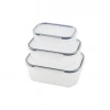 QLUX L-00879-2 ( 3PCS ) QUİCK SIZDIRMAZ SAKLAMA KABI SETİ (ŞEFFAF KAP & BUĞULU-CONTALI KAPAK) ( 500-1000-1700ML)*16