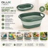 QLUX L-00959-3 ( NO-2 ) ( 18LT ) ( YEŞİL ) KATLANABİLİR SEPET*8=K
