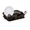 QLUX L-00987 ELEGANCE ( TEK KATLI ) BULAŞIKLIK ( SİYAH PLASTİK ) (TABAKLIK & KAŞIKLIK & BARDAKLIK )*10=K