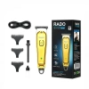 RADO RD-3638 ( SARI METAL KAPLAMA & USB SARJLI & T BIÇAK) ( 3 KESİM TARAK & YAĞ ŞİŞE & TEMİZLEME FIRÇA ) SAÇ SAKAL KESME & TRAŞ MAKİNE*60