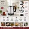 SİNBO SK-7353 ( PASLANMAZ ) KABLOSUZ SU ISITICI ÇELİK KETTLE ( 1.7LT )*8