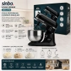 SİNBO SMX-2773 ( SİYAH ) STANDLI MİKSER ( ÇIRPICI & HAMUR YOĞURUCU & KARIŞTIRICI ) ( 8 KADEME HIZ AYAR ) ( 7L ÇELİK HAZNE ) ( 1500W )*1