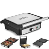 SİNBO SSM-2590 ( BEYAZ ) IZGARA VE TOST MAKİNESİ ( AYARLANABİLİR ISI ) ( 180° AÇILABİLİR ÜST GÖVDE )*2