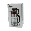 SİNBO STM-5848 ( CAM ) ELEKTRİKLİ ÇAY SETİ (ÇAYCI) ( 2LT+1.2LT ) (1500W) (MAVİ LEDLİ) (360°) (ÇELİK SÜZGEÇ) (KROM KAPLAMA)*4