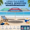 SKYBELT SKY-121 ( 170CM SAPLI ) ( ÇAP: 155CM ) ( DÜZ - KARIŞIK RENK ) PLAJ ŞEMSİYESİ ( 8 TELLİ & FIBERGLASS ) ( POLYESTER KUMAŞ )*24=K