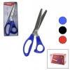 TAKSUN A-85 ( 9 ) ( ZİG ZAG ŞEKİLLİ KESİM ) TERZİ MAKASI ( RENKLİ PLASTİK SAP )*6X16