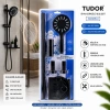 TUDOR TDR-257 ( VAKUMLU & SİYAH ) LÜX SÜRGÜLÜ DUŞ SETİ*25