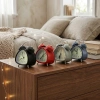 TWIN BELL ALARM CLOCK BGC-11 ÜÇGEN MASA ÇALAR SAAT ( METAL KASA RENKLİ ) ( PİLLİ & IŞIKLI ) ( ÇAP: 7.2CM )*100