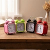 TWIN BELL ALARM CLOCK BGC-14 KARE MASA ÇALAR SAAT ( PLASTİK KASA RENKLİ ) ( PİLLİ & IŞIKLI )*100